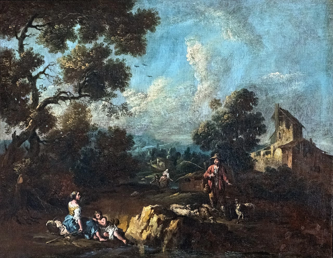 Paesaggio con pastore - Ca' Rezzonico , Venezia